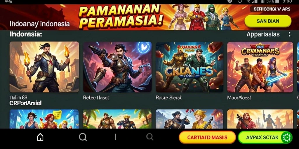 Tampilan awal permainan yang menawan.
