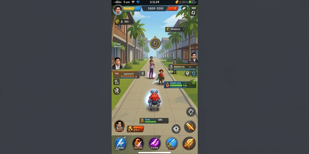 Screenshot menunjukkan karakter utama dalam aksi.