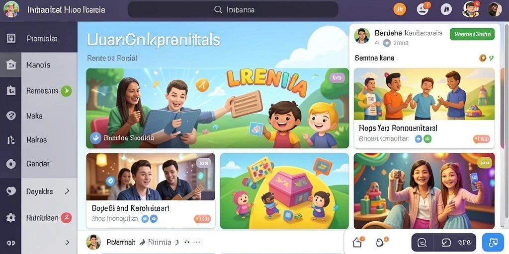 Tampilan awal game yang menarik dan interaktif.