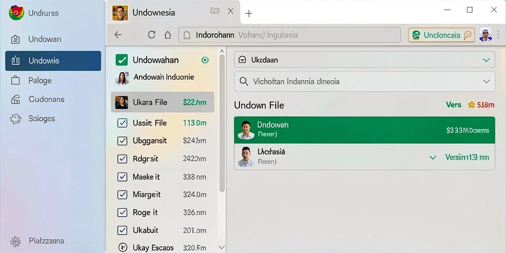 Tampilan antarmuka yang user-friendly.