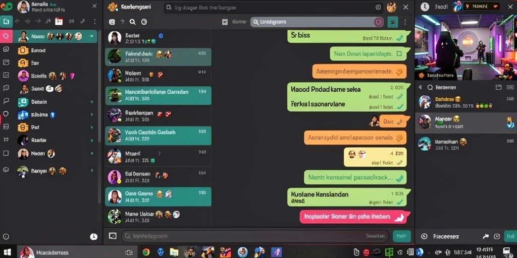 Tampilan layar utama yang menampilkan karakter samurai.