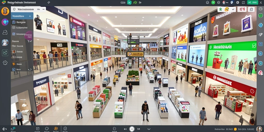 Screenshot menunjukkan antarmuka utama yang menarik.
